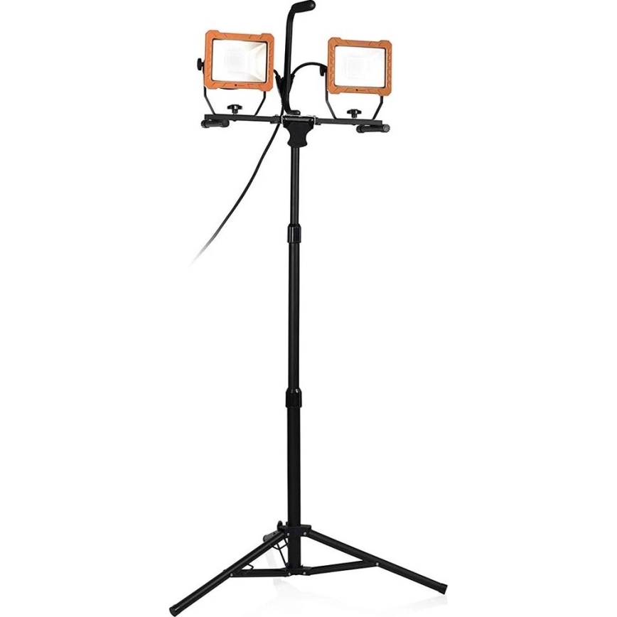 Proyector LED con soporte 2xLED/30W/230V 4000K IP65 naranja/negro