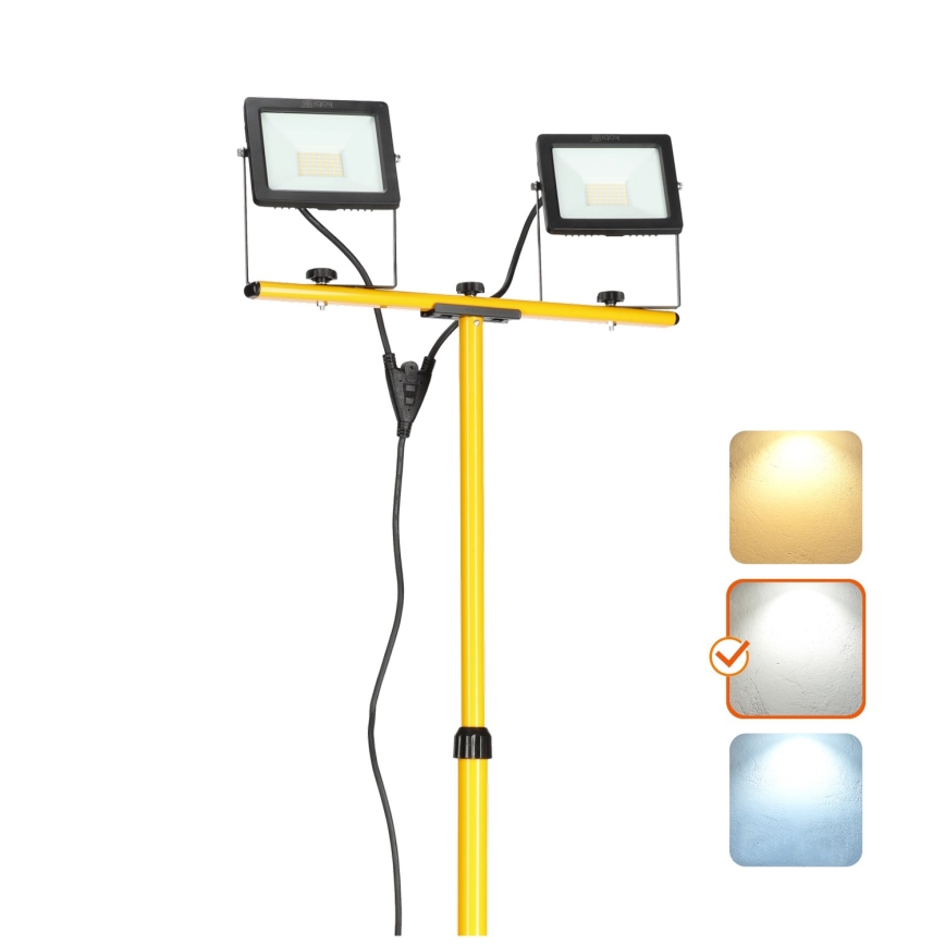 Proyector LED con soporte 2xLED/30W/230V IP65