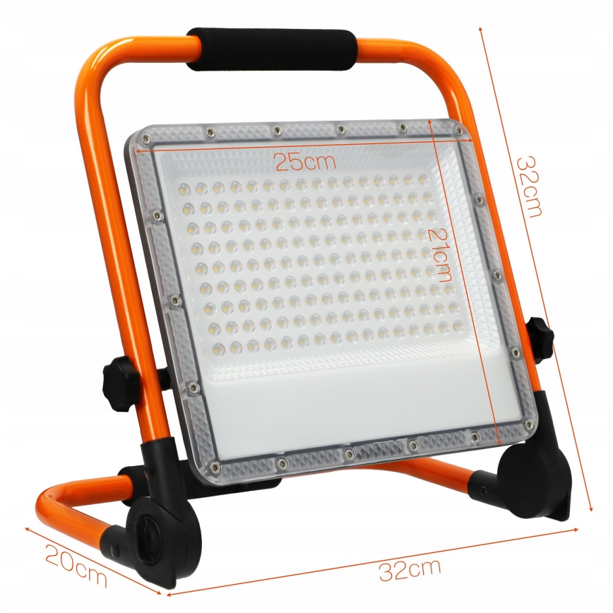 Proyector LED con soporte LED/100W/230V 4500K IP65 color naranja