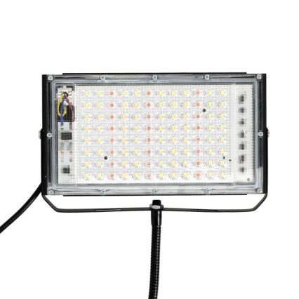 Proyector LED con soporte para el cultivo de plantas FIRON LED/45W/230V IP54 negro
