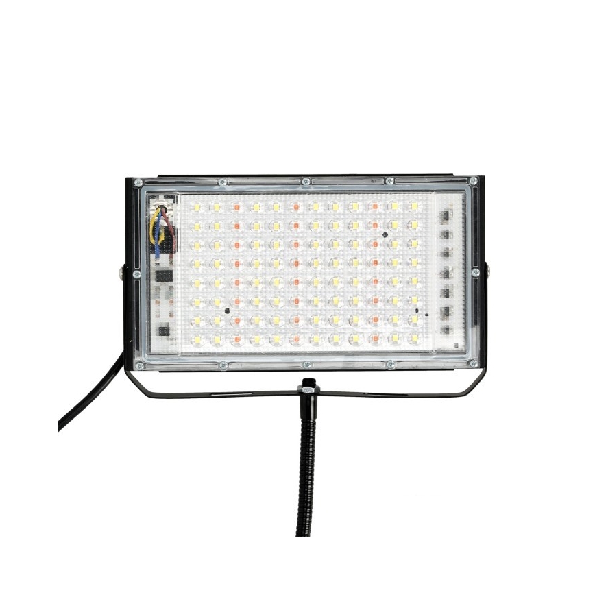 Proyector LED con soporte para el cultivo de plantas FIRON LED/45W/230V IP54 negro