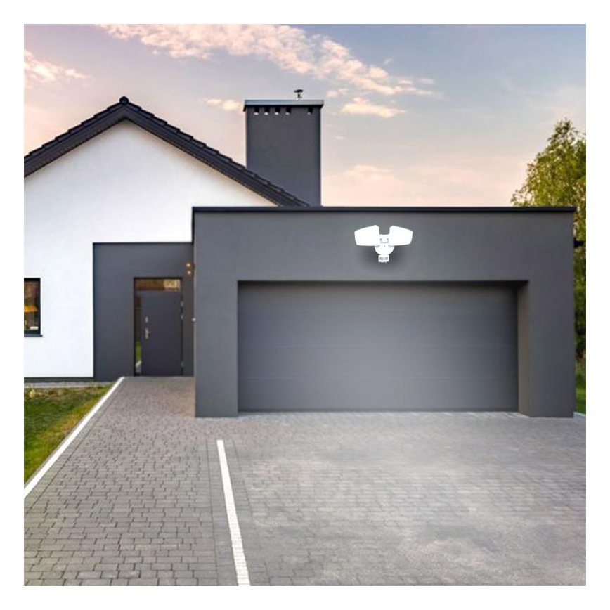 Proyector LED de exterior con sensor LED/24W/230V 3000/4000/6000K IP54 blanco