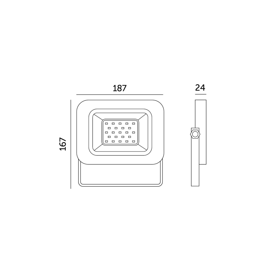 Proyector LED de exterior LED/30W/230V 6500K IP65