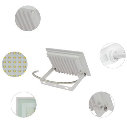 Proyector LED de exterior NOCTIS LUX 3 LED/30W/230V 4000K IP65 blanco