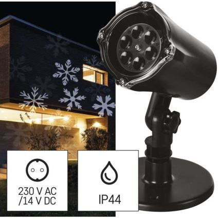 Proyector LED de Navidad para exteriores LED/3,6W/230V IP44 blanco
