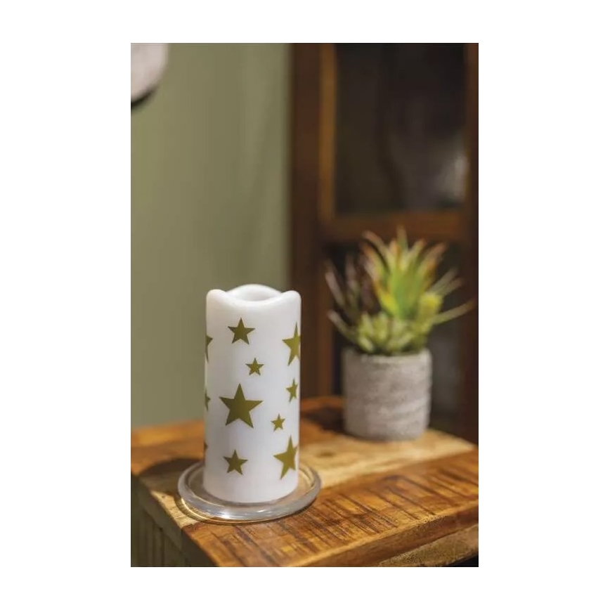 Proyector LED decorativo LED/3xAAA estrellas blanco cálido