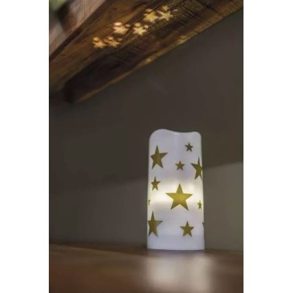 Proyector LED decorativo LED/3xAAA estrellas blanco cálido