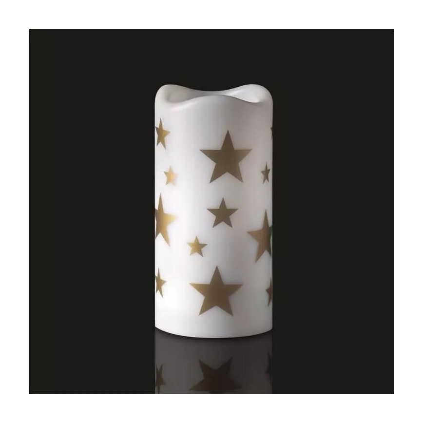 Proyector LED decorativo LED/3xAAA estrellas blanco cálido