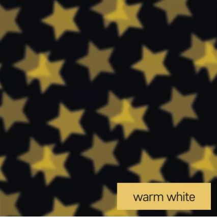 Proyector LED decorativo LED/3xAAA estrellas blanco cálido