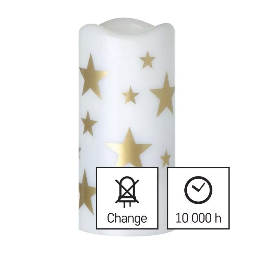 Proyector LED decorativo LED/3xAAA estrellas blanco cálido