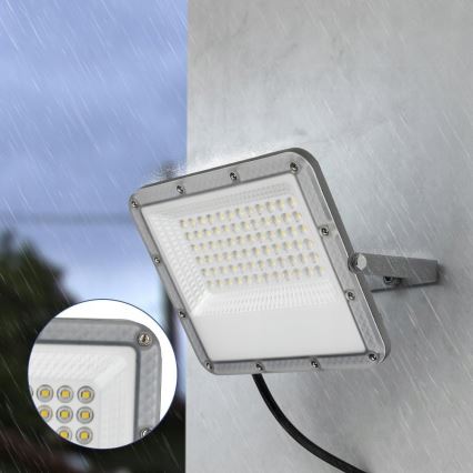 Proyector LED exterior 100W/230V 4500K IP65 gris