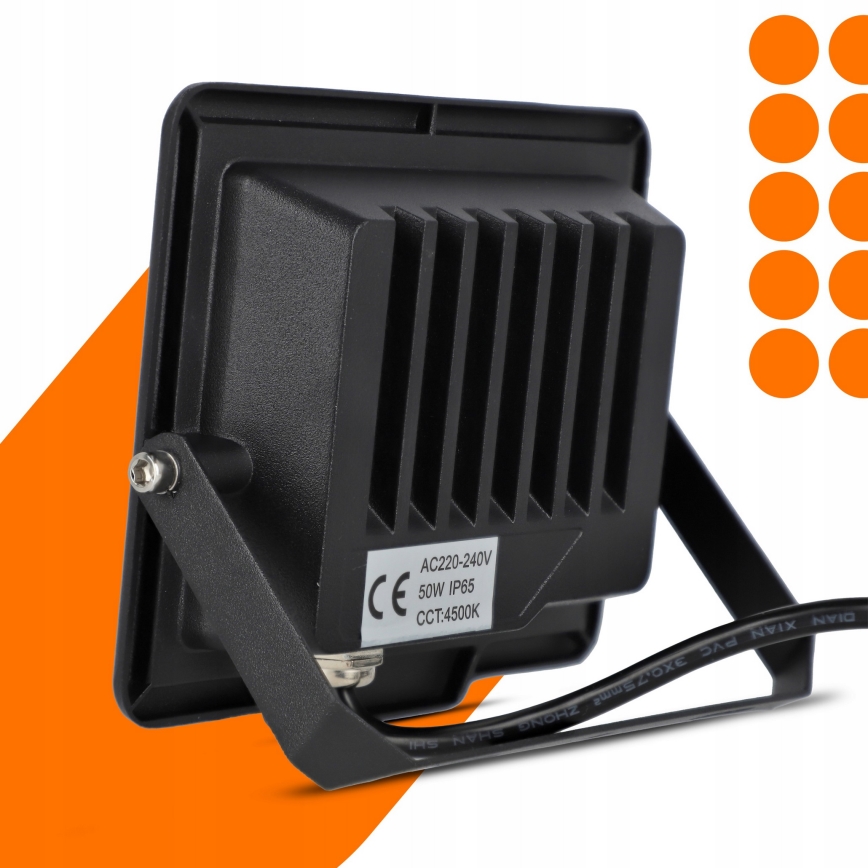 Proyector LED exterior 50W/230V 4500K IP65 negro