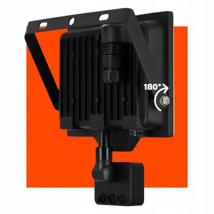 Proyector LED exterior con sensor LED/50W/230V 4500K IP65 negro