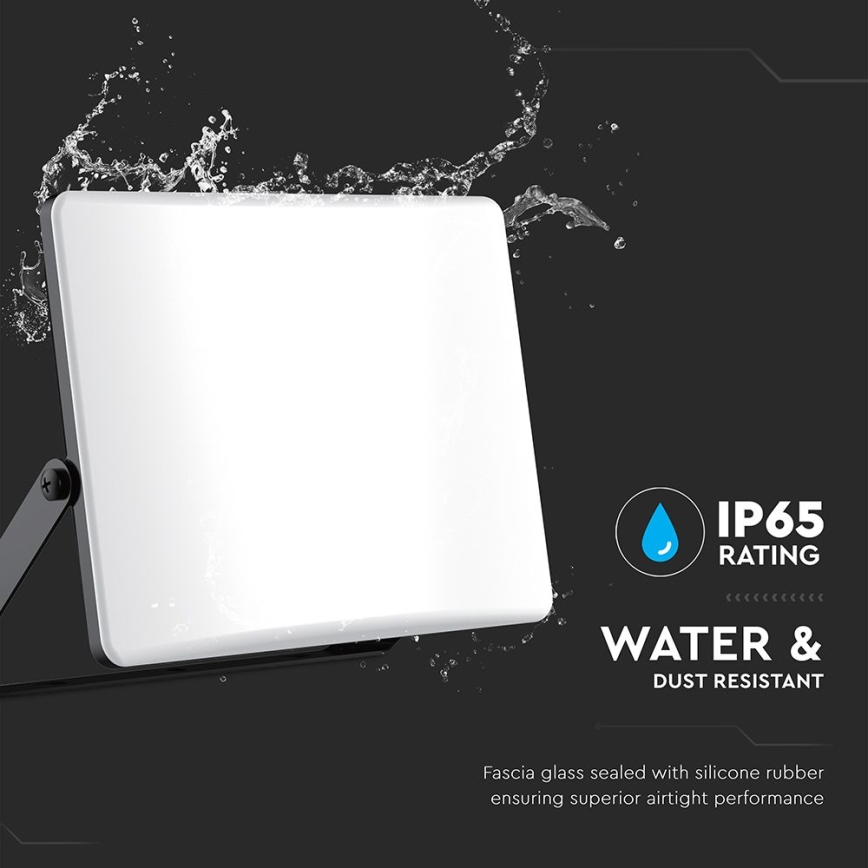 Proyector LED LED/100W/230V 3000/4000/6500K IP65 negro