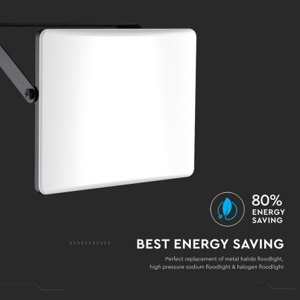 Proyector LED LED/100W/230V 3000/4000/6500K IP65 negro