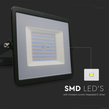 Proyector LED LED/100W/230V 6500K IP65 negro