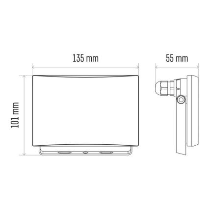 Proyector LED LED/20W/230V IP65