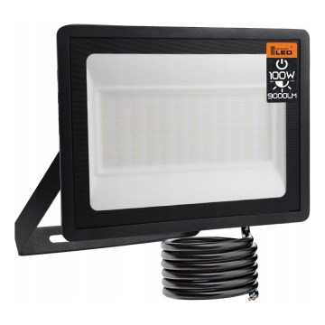 Proyector LED para exterior 100W/230V 4500K IP65, negro