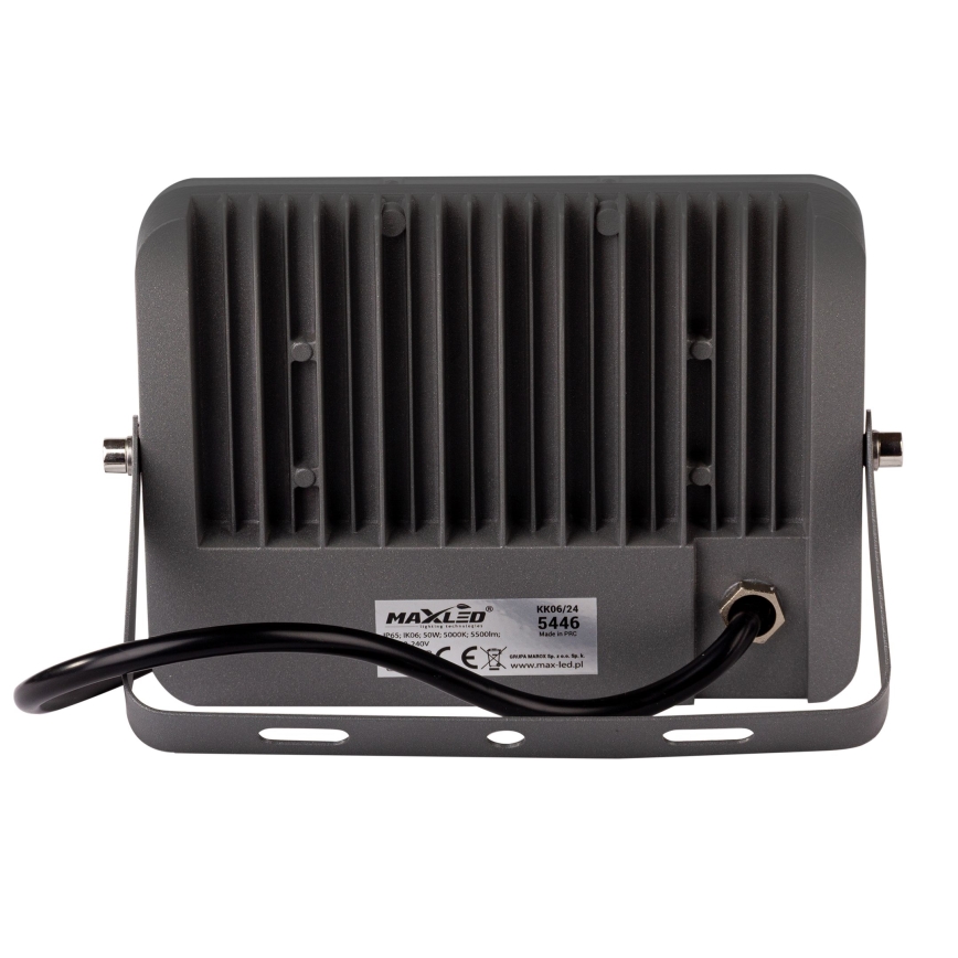 Proyector LED para exterior LED/50W/230V 5000K IP65 gris