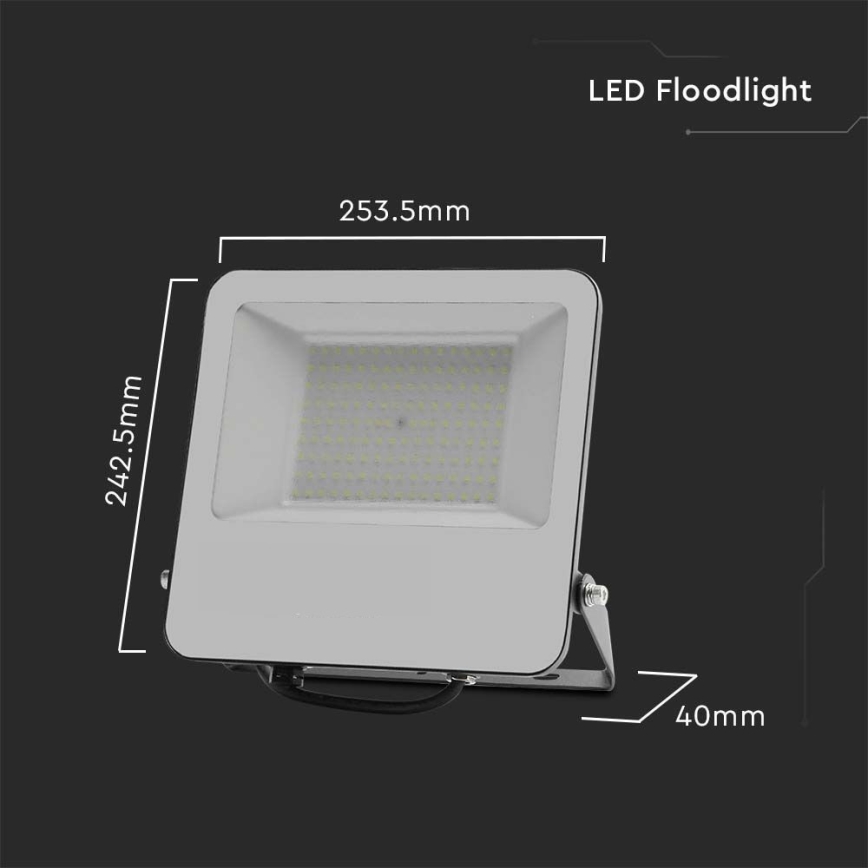 Proyector LED SAMSUNG CHIP LED/100W/230V 4000K IP65 negro
