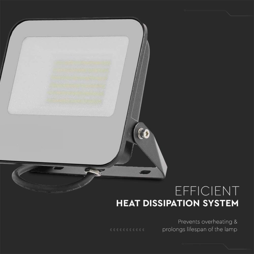 Proyector LED SAMSUNG CHIP LED/50W/230V 4000K IP65 negro