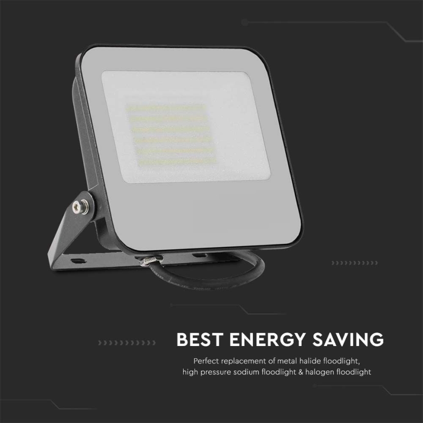 Proyector LED SAMSUNG CHIP LED/50W/230V 4000K IP65 negro