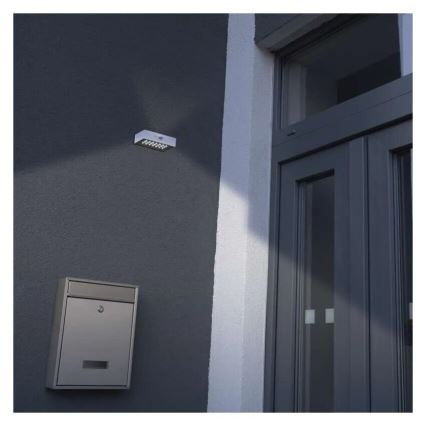 Proyector LED solar con sensor de movimiento LED/3,7V 1200mAh 4000K IP65 blanco