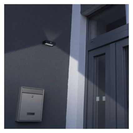 Proyector LED solar con sensor de movimiento LED/3,7V 1200mAh 4000K IP65 negro