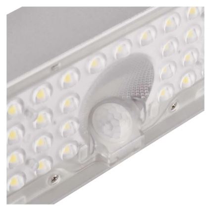 Proyector LED solar con sensor de movimiento LED/3,7V 3000mAh 4000K IP65 blanco