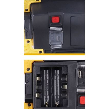 Proyector recargable LED LED/10W/4000 mAh 3xAA