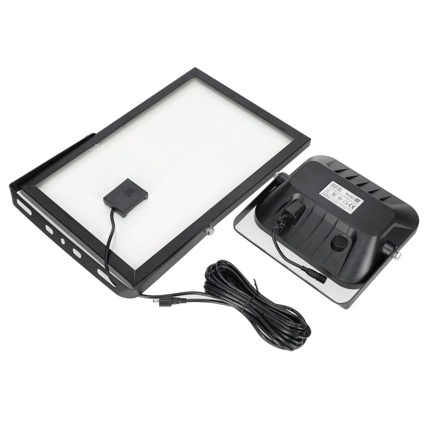Proyector solar de exterior con sensor LED/30W/6,4V 4000K IP65 6000 mAh + control remoto