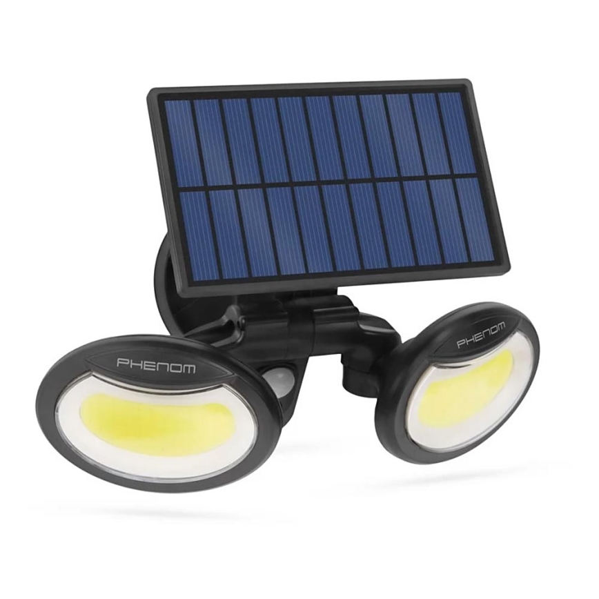 Proyector solar LED con sensor 2xLED/4W/5V IP65 2000 mAh