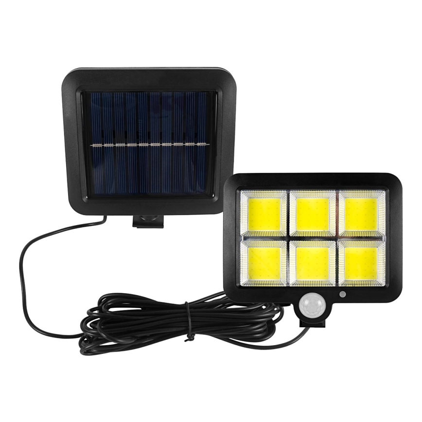 Proyector solar LED con sensor LED/1,5W/3,7V 6000K IP44 1200 mAh