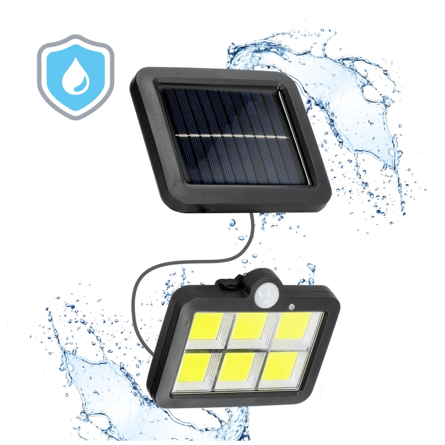 Proyector solar LED con sensor LED/1,5W/3,7V 6000K IP44 1200 mAh