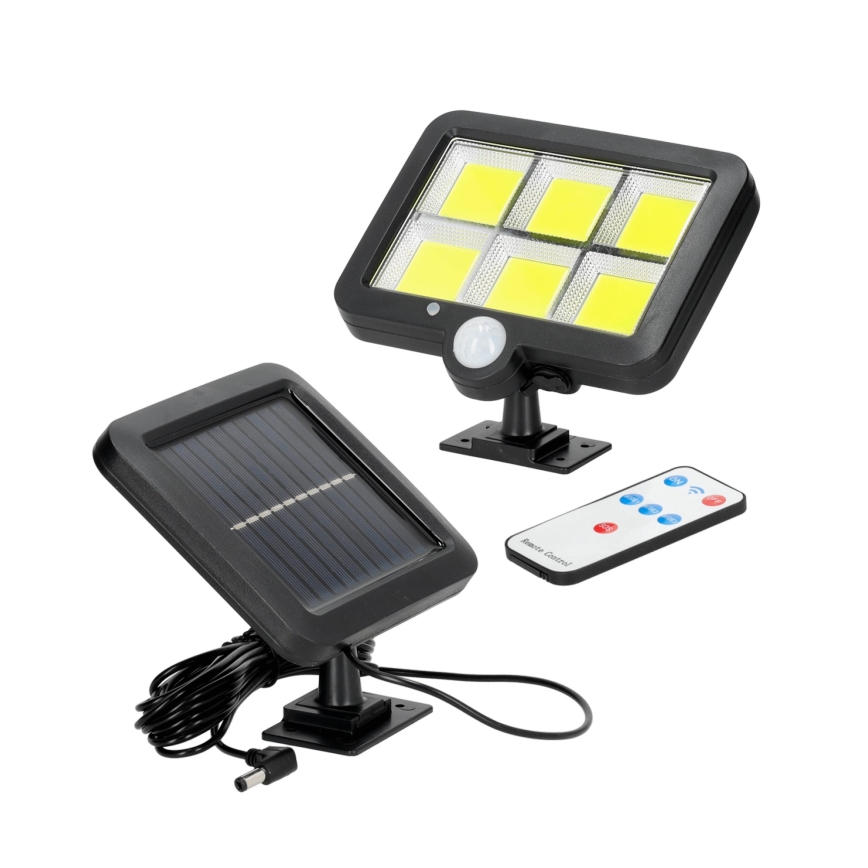 Proyector solar LED con sensor LED/1,5W/3,7V 6000K IP44 1200 mAh
