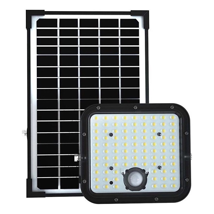 Proyector solar LED con sensor LED/30W/6,4V 6400K 6000 mAh + control remoto
