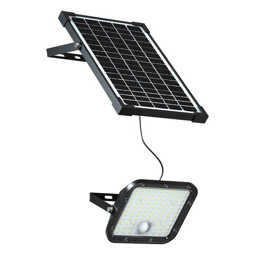 Proyector solar LED con sensor LED/30W/6,4V 6400K 6000 mAh + control remoto