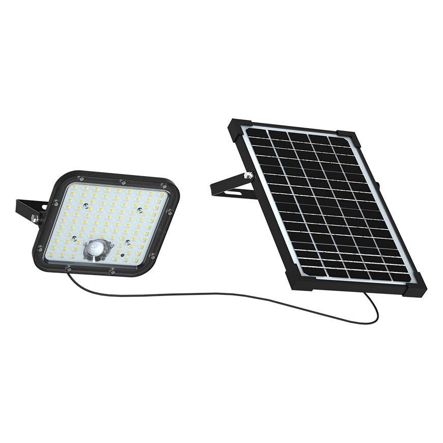 Proyector solar LED con sensor LED/30W/6,4V 6400K 6000 mAh + control remoto