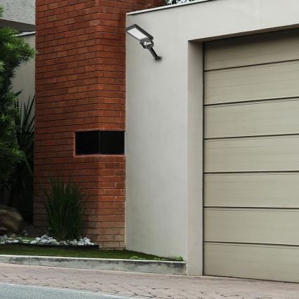 Proyector solar LED con sensor LED/5W/3,7V 4000K 1500 mAh IP54 negro