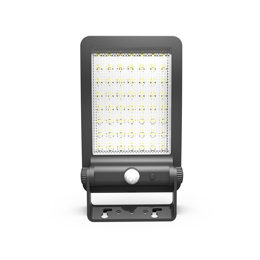 Proyector solar LED con sensor LED/5W/3,7V 4000K 1500 mAh IP54 negro