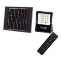 Proyector solar LED de exterior LED/16W/3,2V 4000K IP65 15000 mAh + mando a distancia