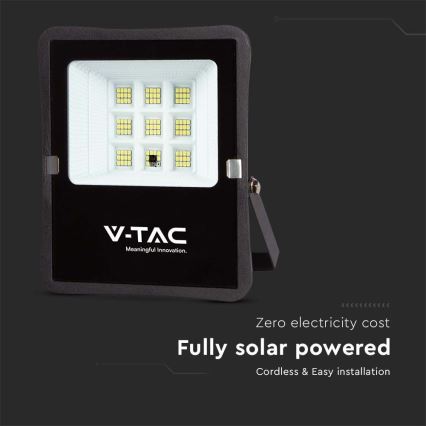 Proyector solar LED de exterior LED/6W/3,2V 4000K IP65 5000 mAh + mando a distancia