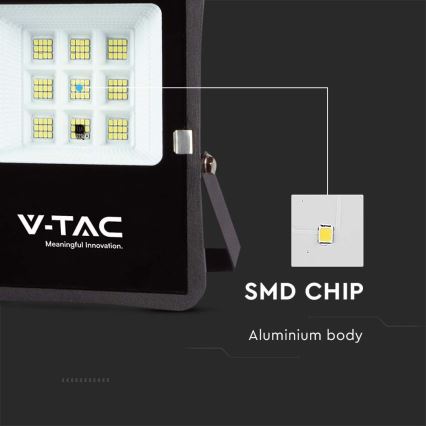 Proyector solar LED de exterior LED/6W/3,2V 4000K IP65 5000 mAh + mando a distancia