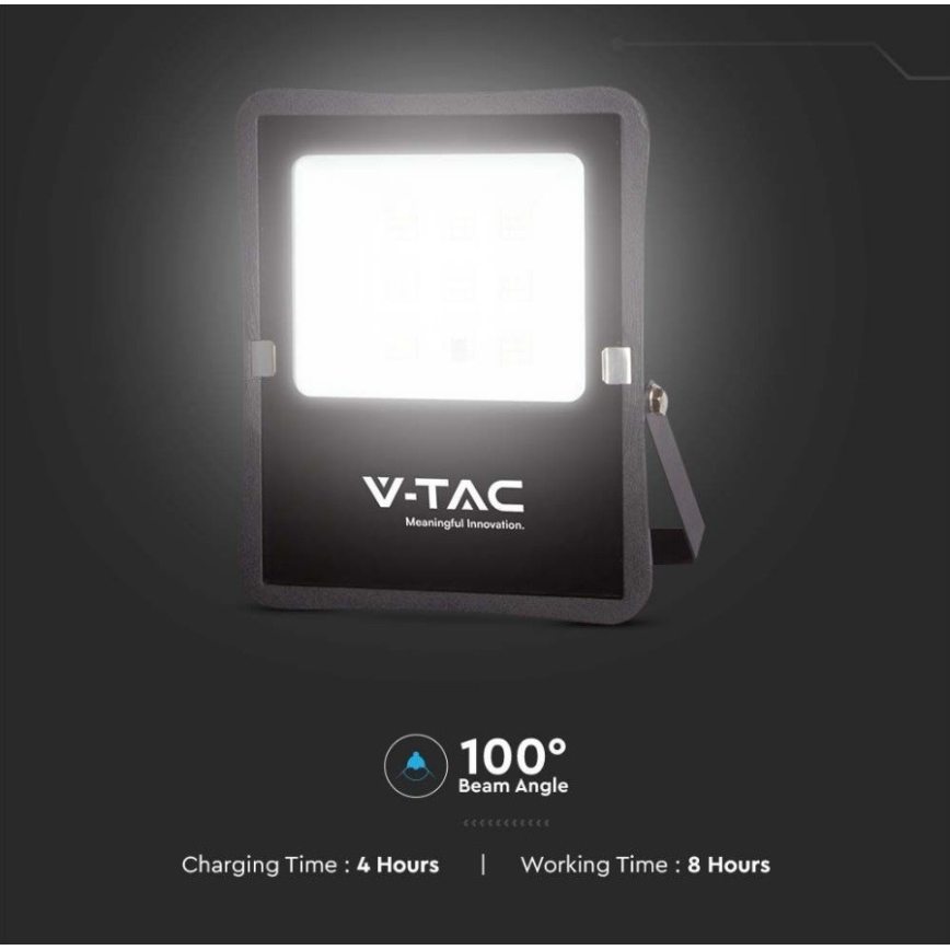 Proyector solar LED de exterior LED/6W/3,2V 6400K IP65 + mando a distancia