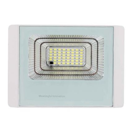 Proyector solar LED para exterior LED/12W/3,2V IP65 4000K + control remoto