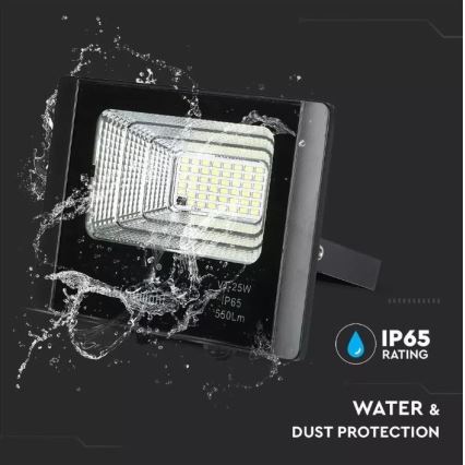 Proyector solar LED regulable LED/12W/3,2V 6000K IP65 5000 mAh + control remoto