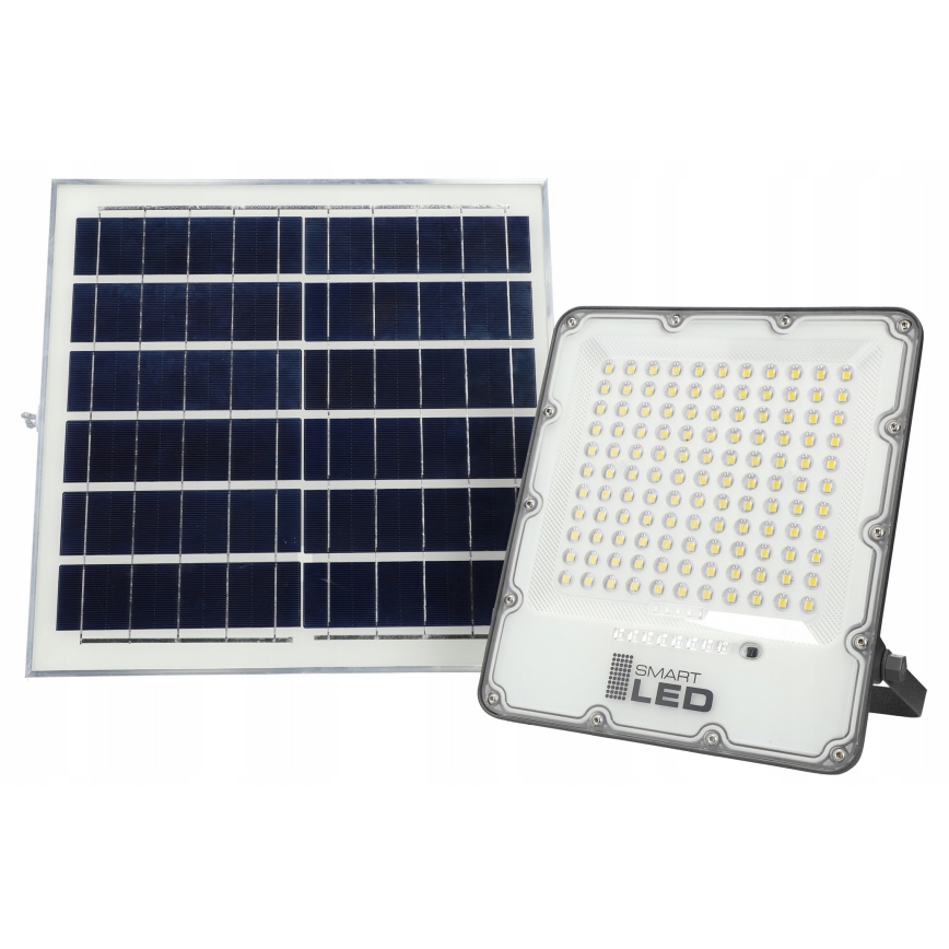 Reflector solar LED regulable LED/150W/3,2V 5000K 15000 mAh IP65 negro + mando a distancia