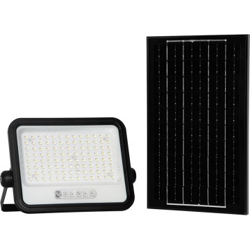 Proyector solar LED regulable LED/200W/3,2V 2000-8000K IP65 10000 mAh negro + mando a distancia