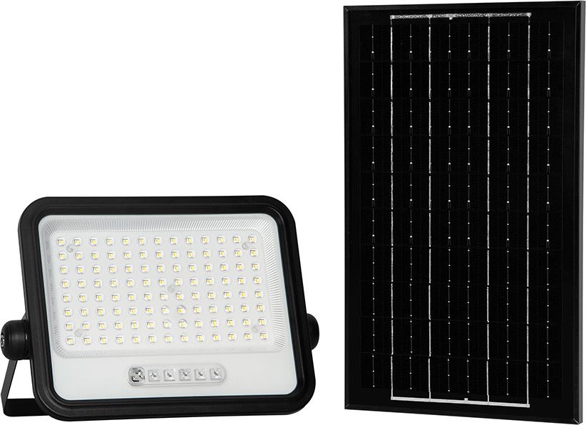 Proyector solar LED regulable LED/200W/3,2V 2000-8000K IP65 10000 mAh negro + mando a distancia