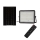 Proyector solar LED regulable para exteriores LED/15W/3,2V IP65 4000K 12000 mAh negro + mando a distancia